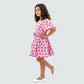 Girls Printed Frock with Balloon Sleeves