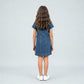 Girls Denim Dress With Belt Detail And Front Button Placket