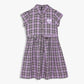 Girls Checkered Knee Length Frock