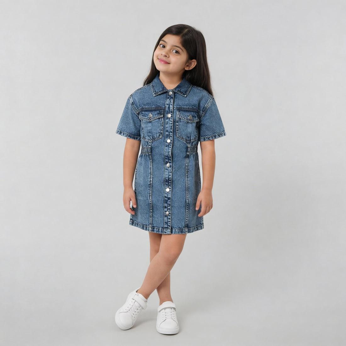 Girls Denim Dress