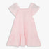Girls Cotton Solid Knee Length Frock