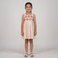 Girls Crochet Patch Striped Dress