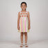 Girls Crochet Patch Striped Dress