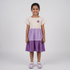 Girls Tiered Colourblock Dress