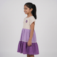 Girls Tiered Colourblock Dress