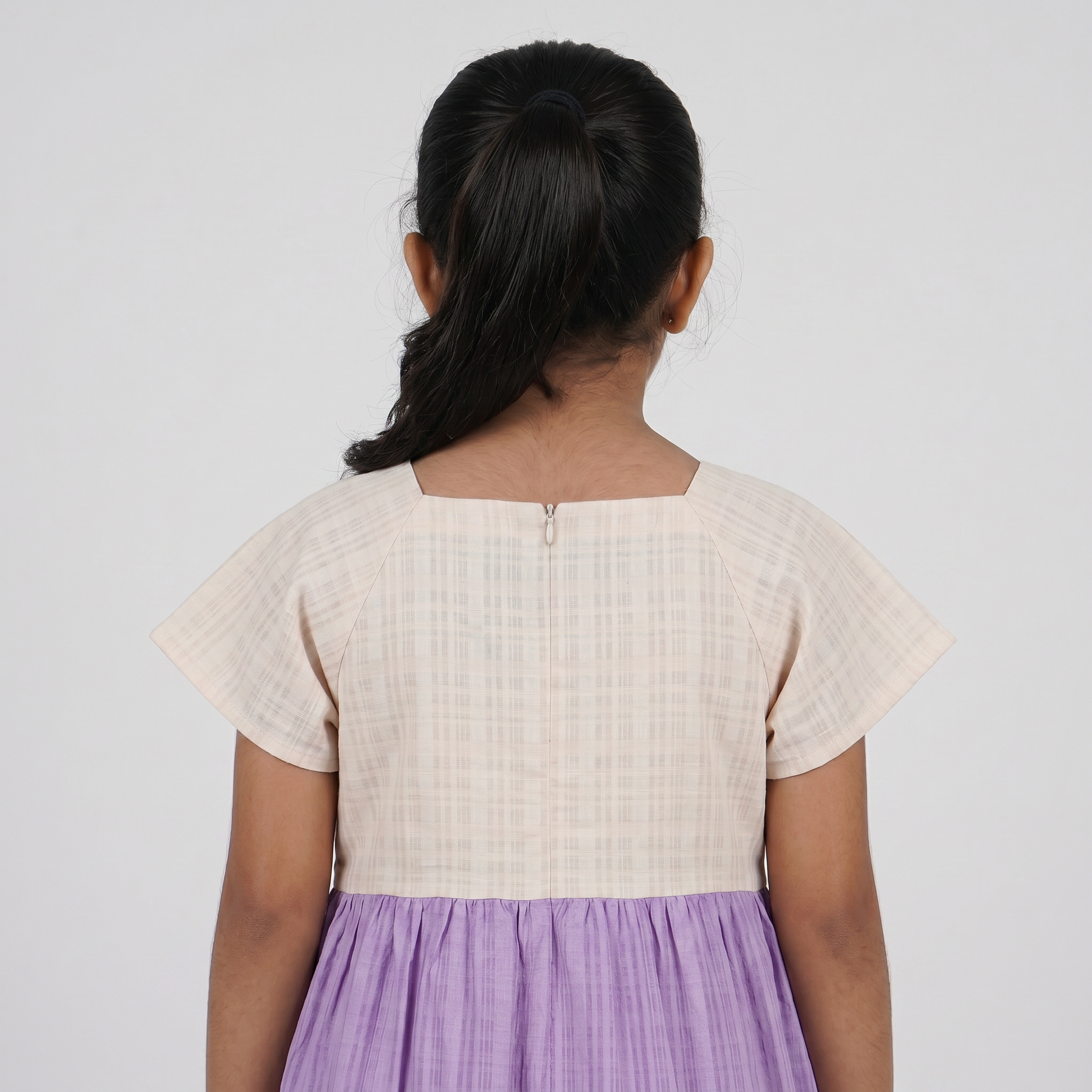 Girls Tiered Colourblock Dress
