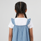 Girls Embroidered Denim Dress