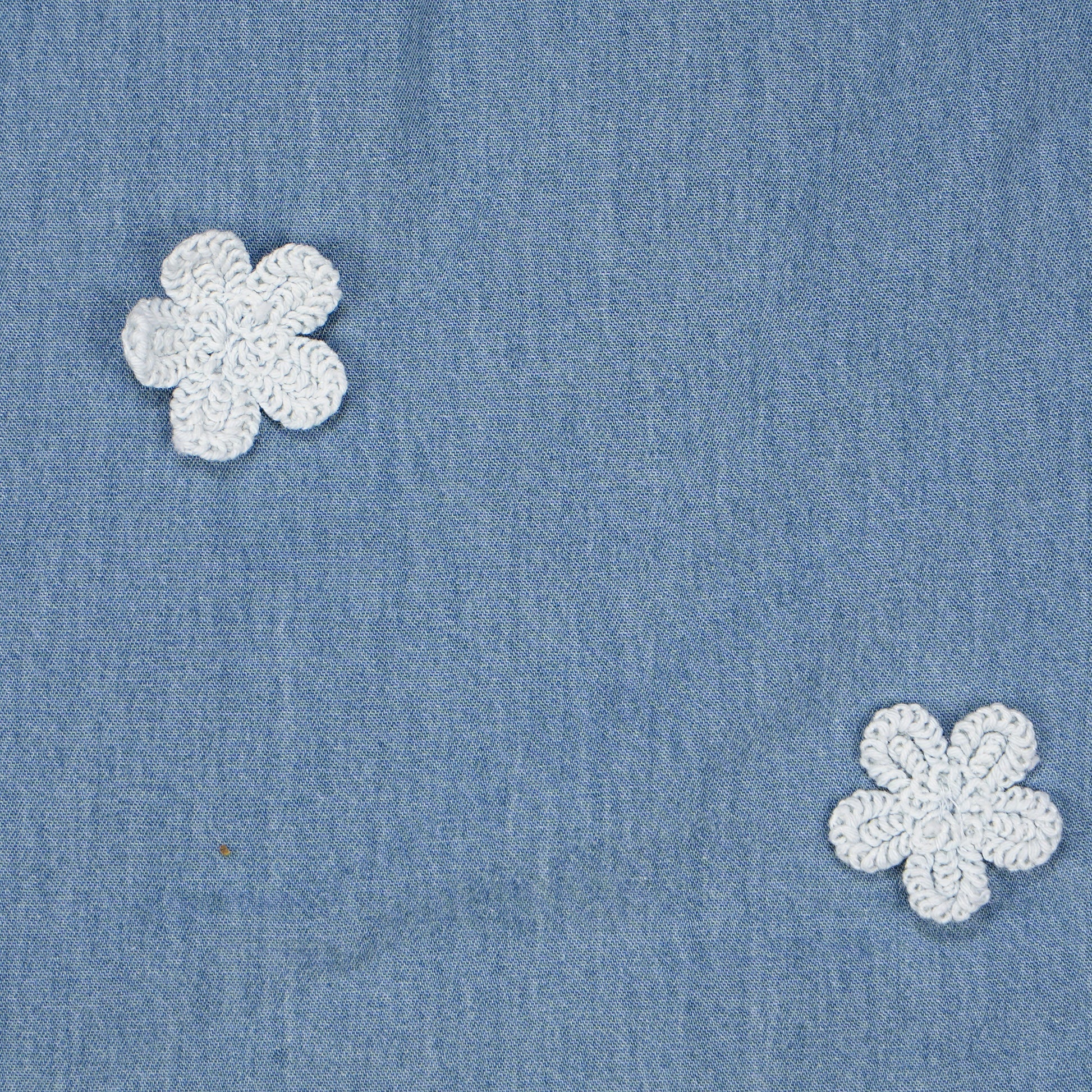 Girls Embroidered Denim Dress