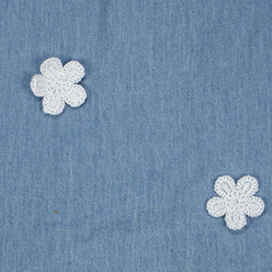 Girls Embroidered Denim Dress