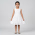 Girls Cotton Schiffli Dress With Back Cutout