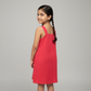 Girls Elasticated Neckline Flowy Dress