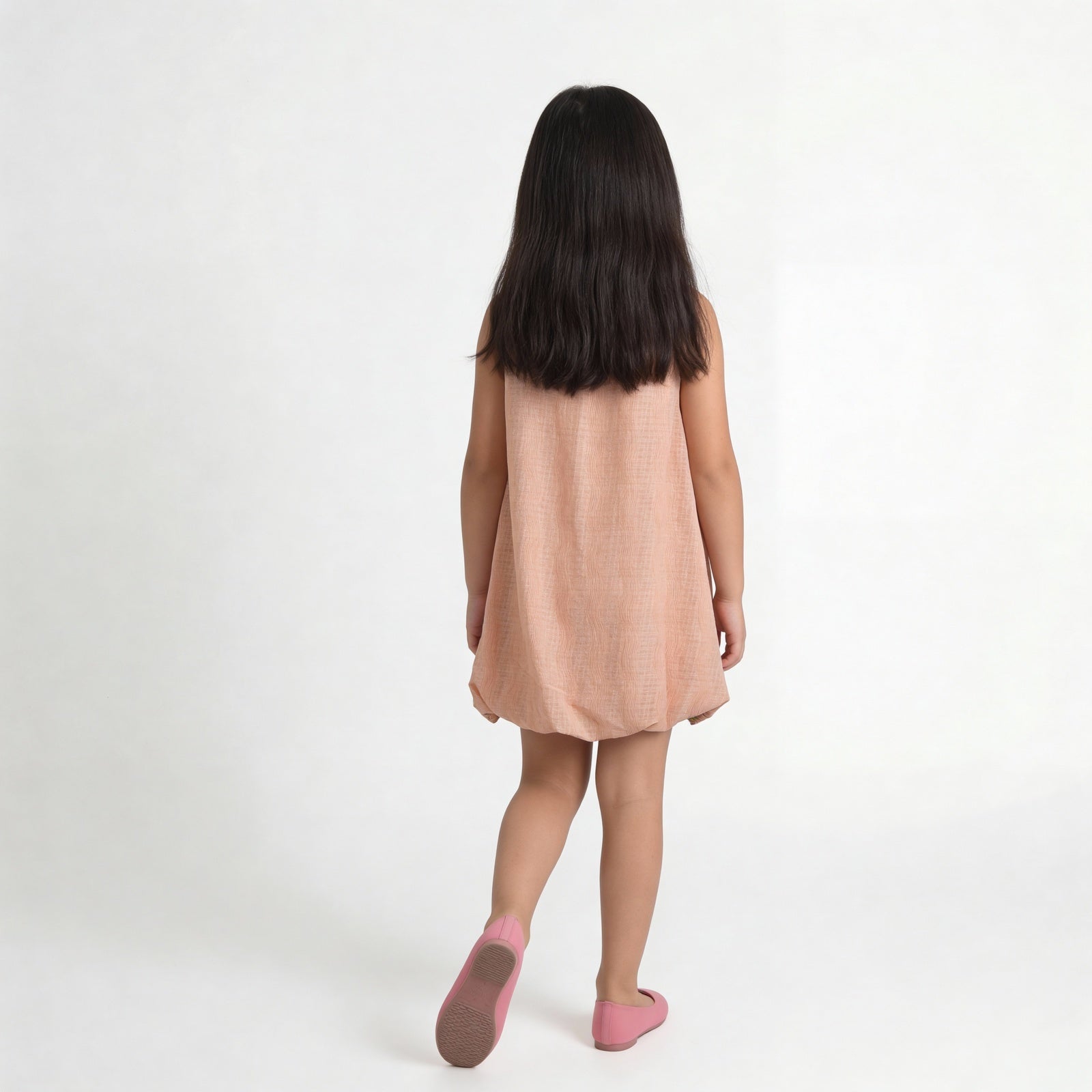 Girls Printed Woven Sleeveless Frock