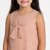 Girls Printed Woven Sleeveless Frock