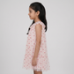Girls Heart Print Tulle Dress