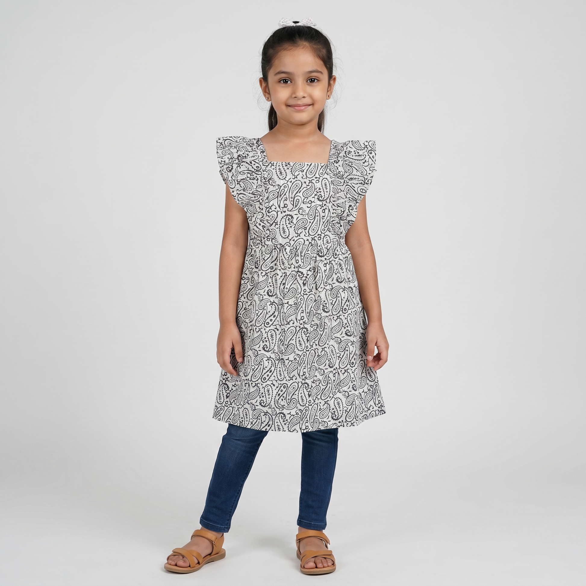 Girls Cotton Printed Dress