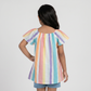 Girls Cotton Printed Striper Dress