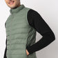 Heat-X Ultrapuff High Neck Sleeveless Gilet Jacket - Water Repellant Fabric with Zippered Hand Pockets
