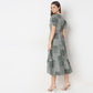 Flare Fit Printed Dress