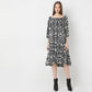 Flare Fit Printed A-Line Dress
