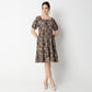 Flare Fit Printed Knee Length Dress