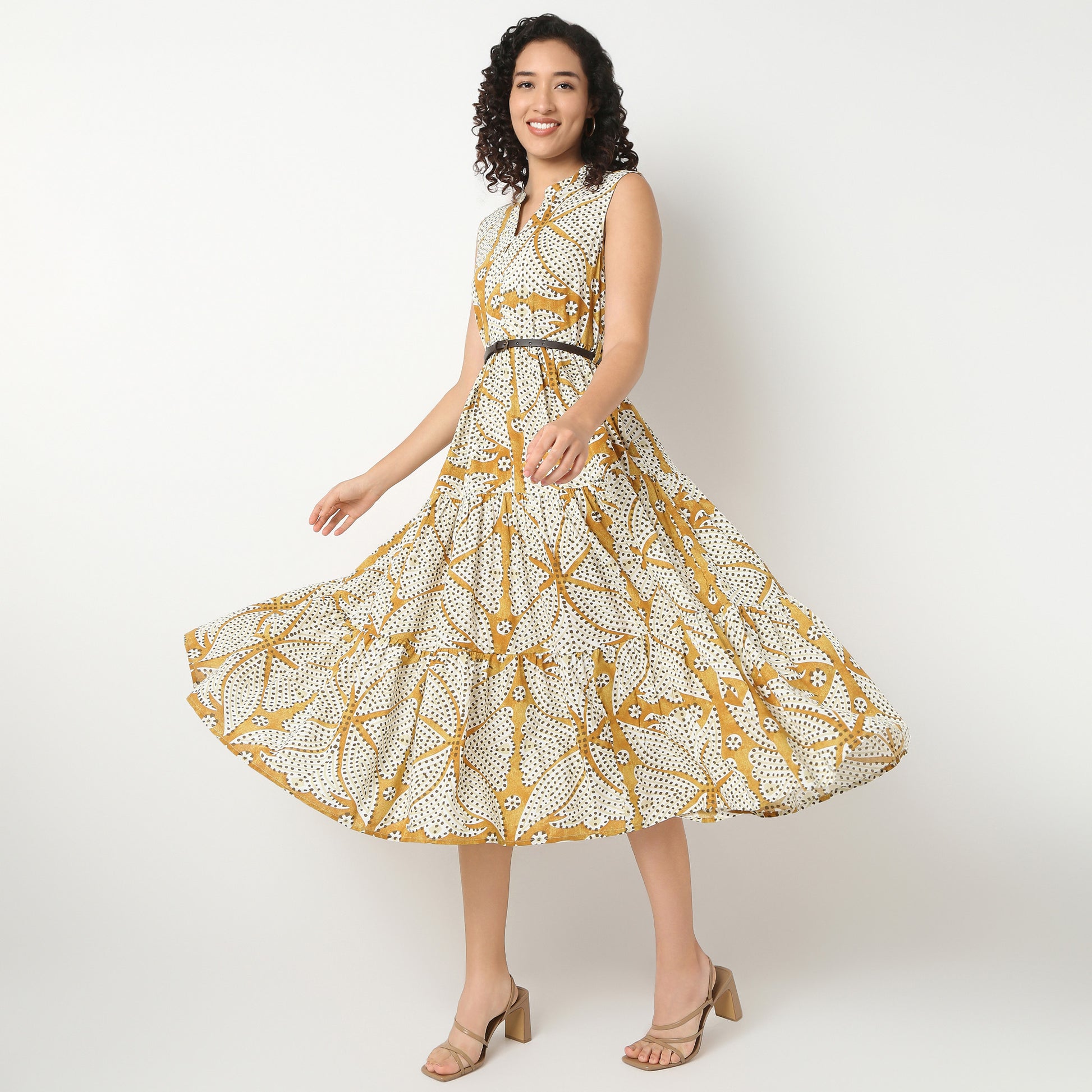 Sleeveless Tiered Dress