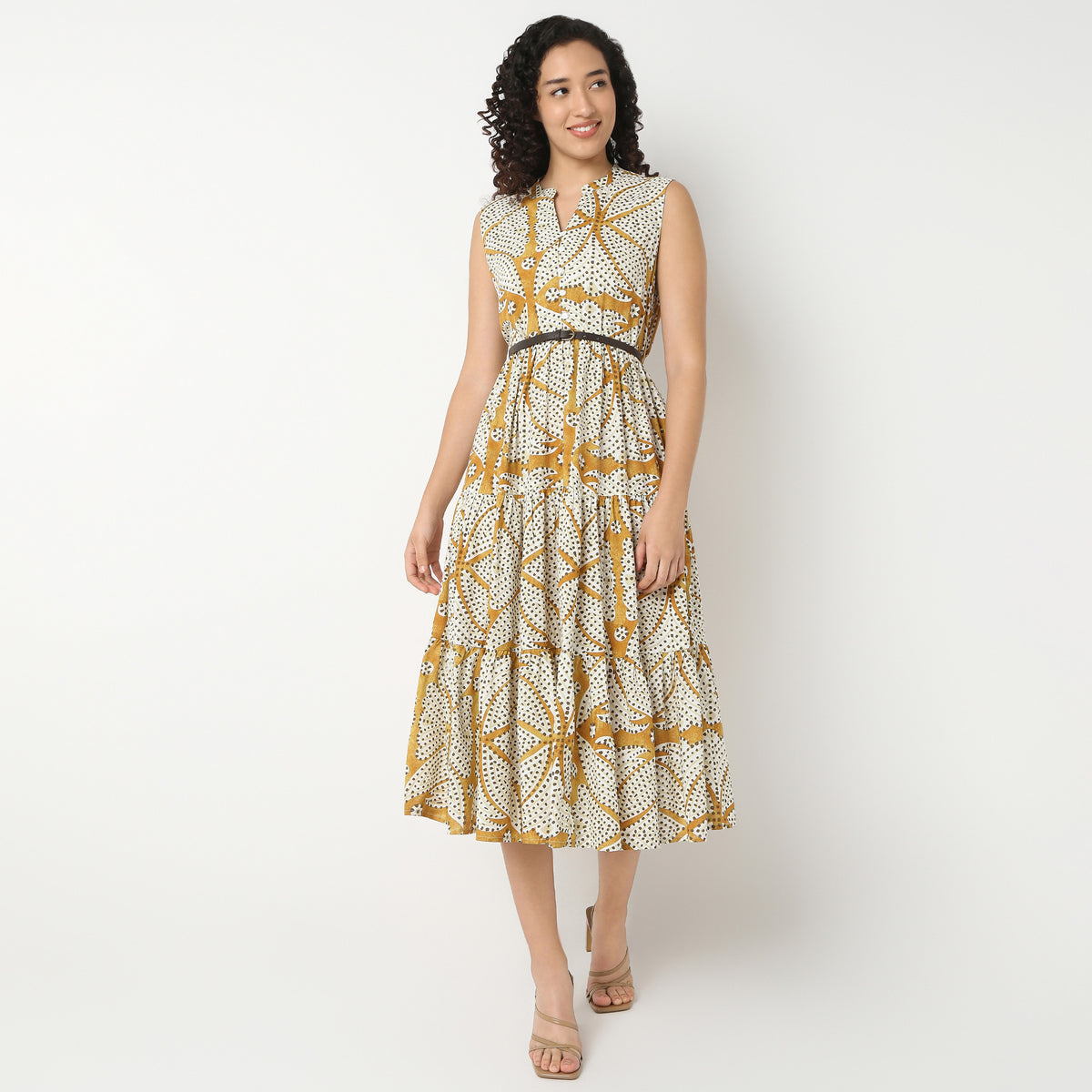 Sleeveless Tiered Dress
