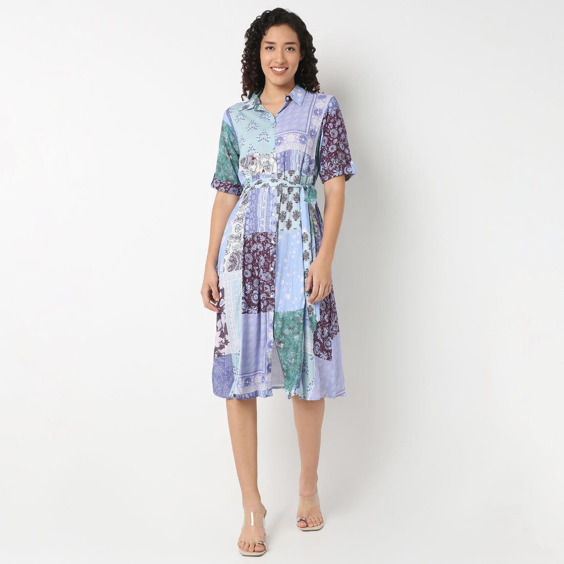 Belted Shirt Dress