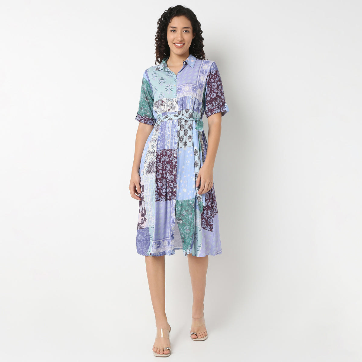 Belted Shirt Dress