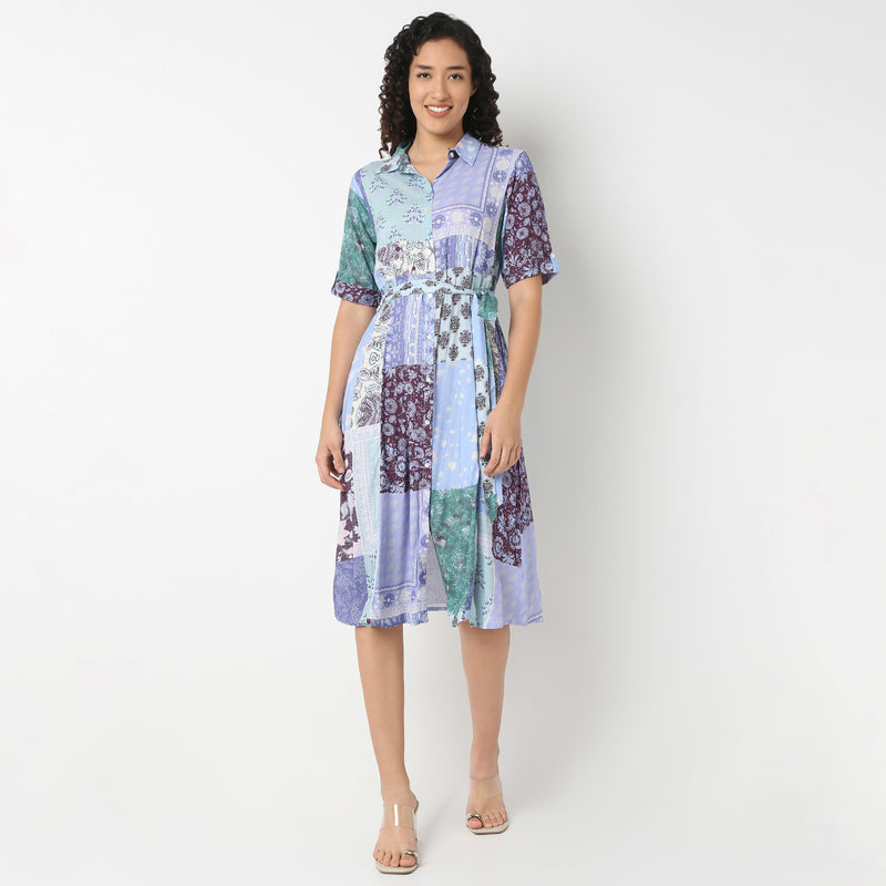 Belted Shirt Dress