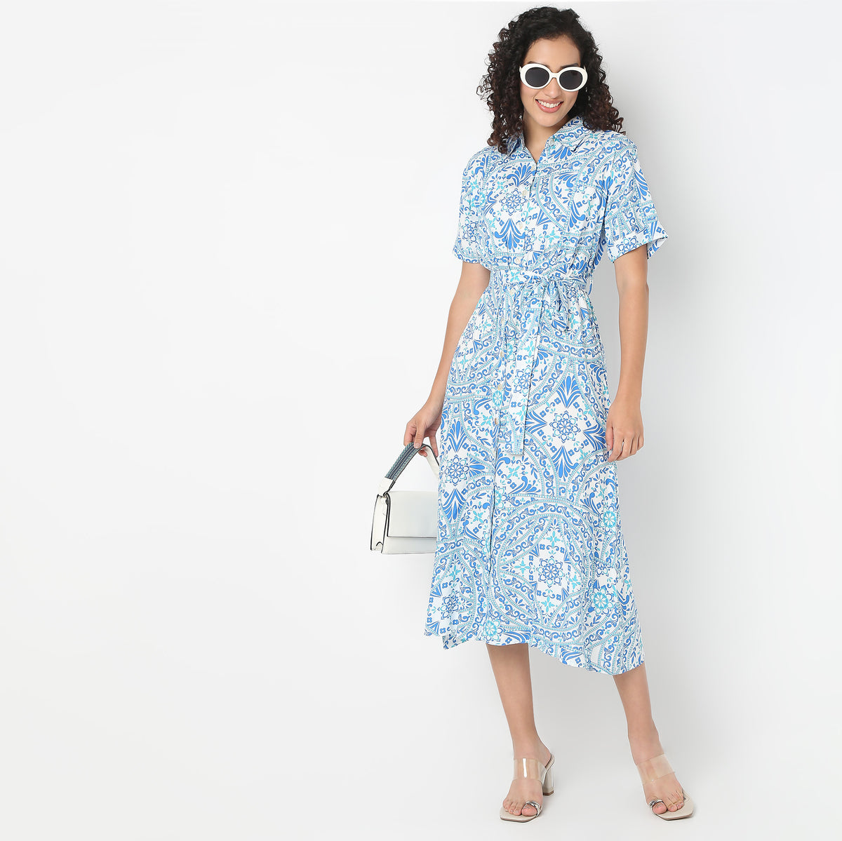 Belted Shirt Dress