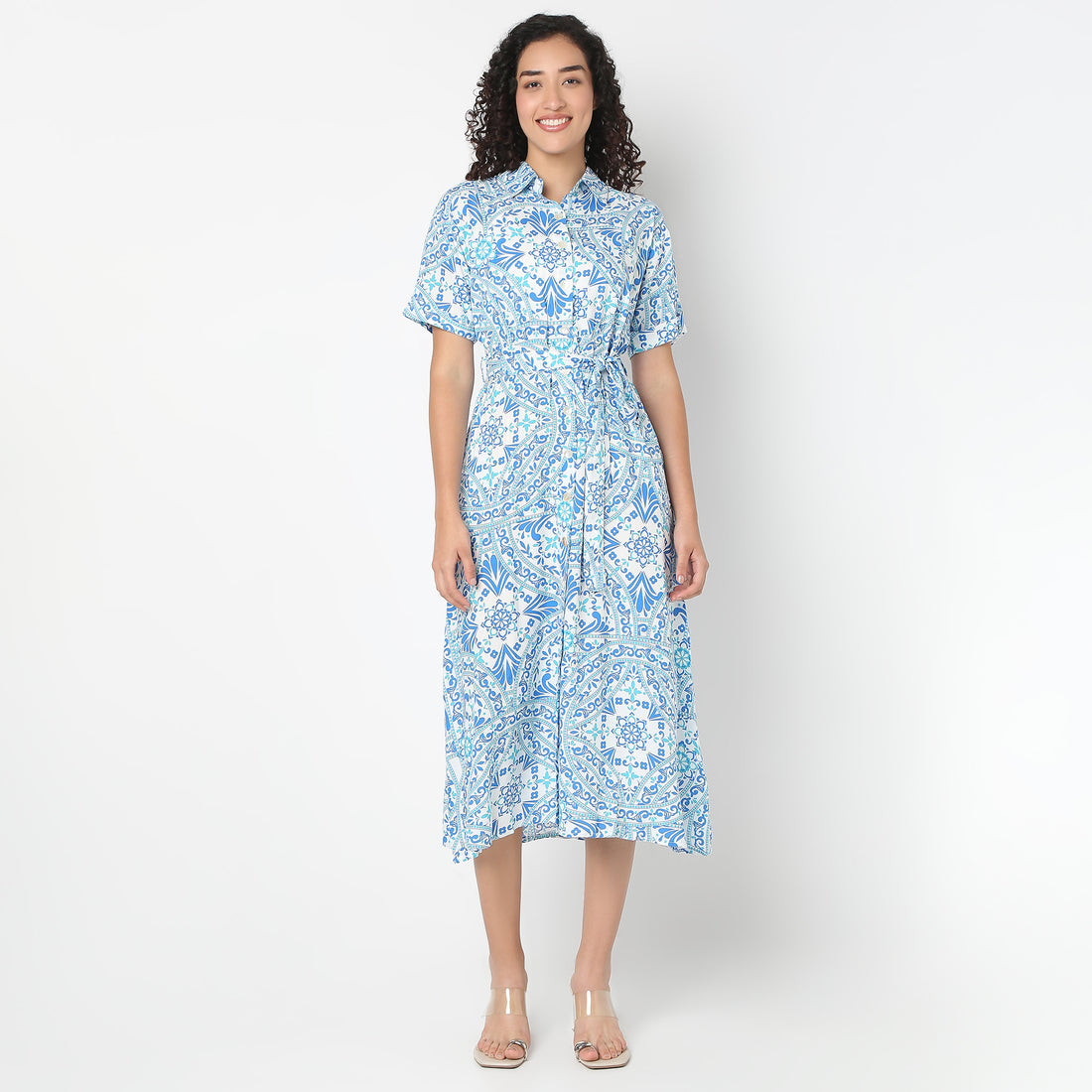 Belted Shirt Dress