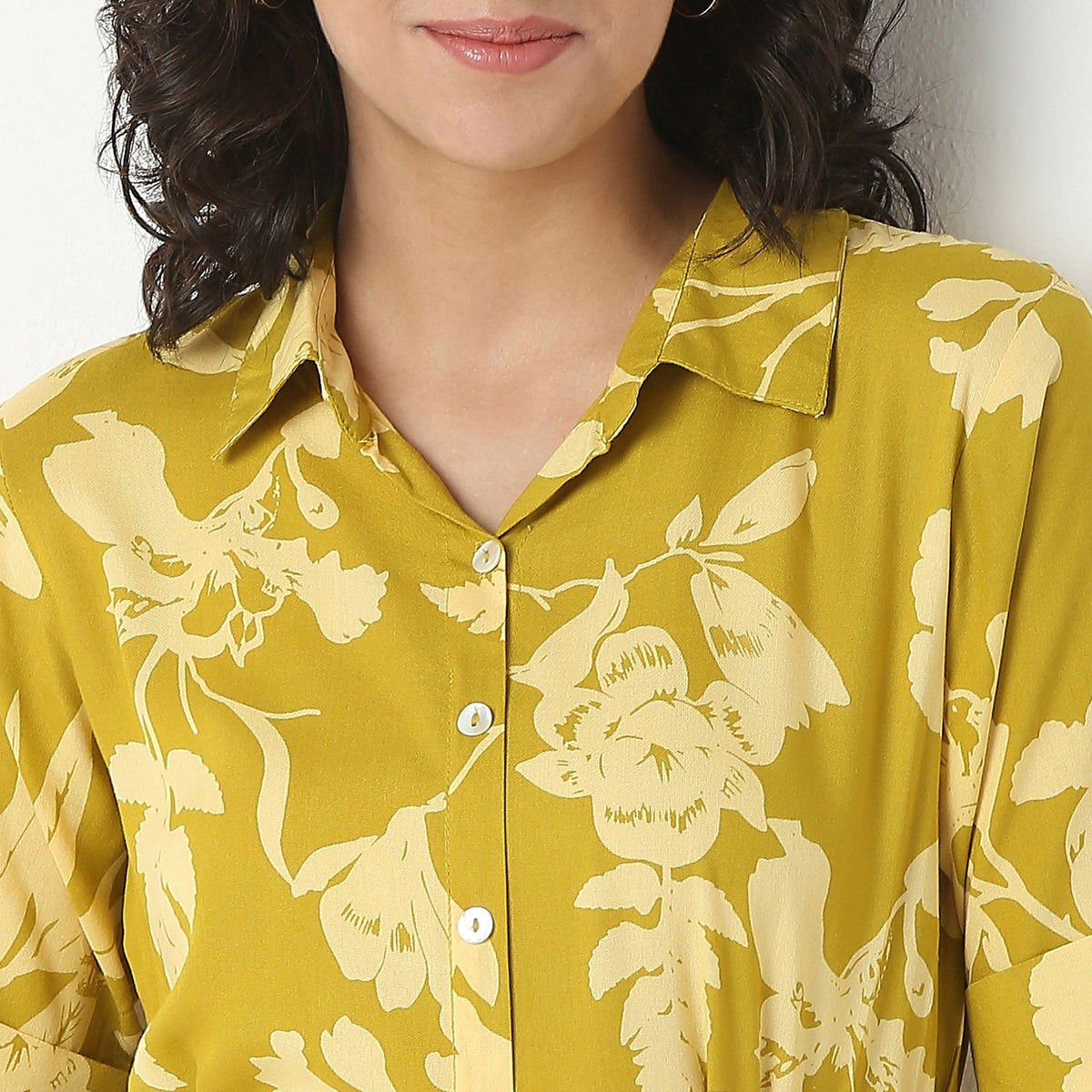 Printed Rayon Flared Dress