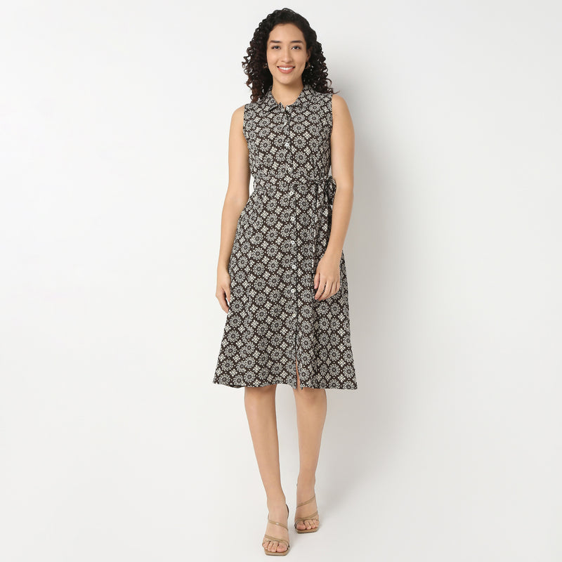 Belted Shirt Dress