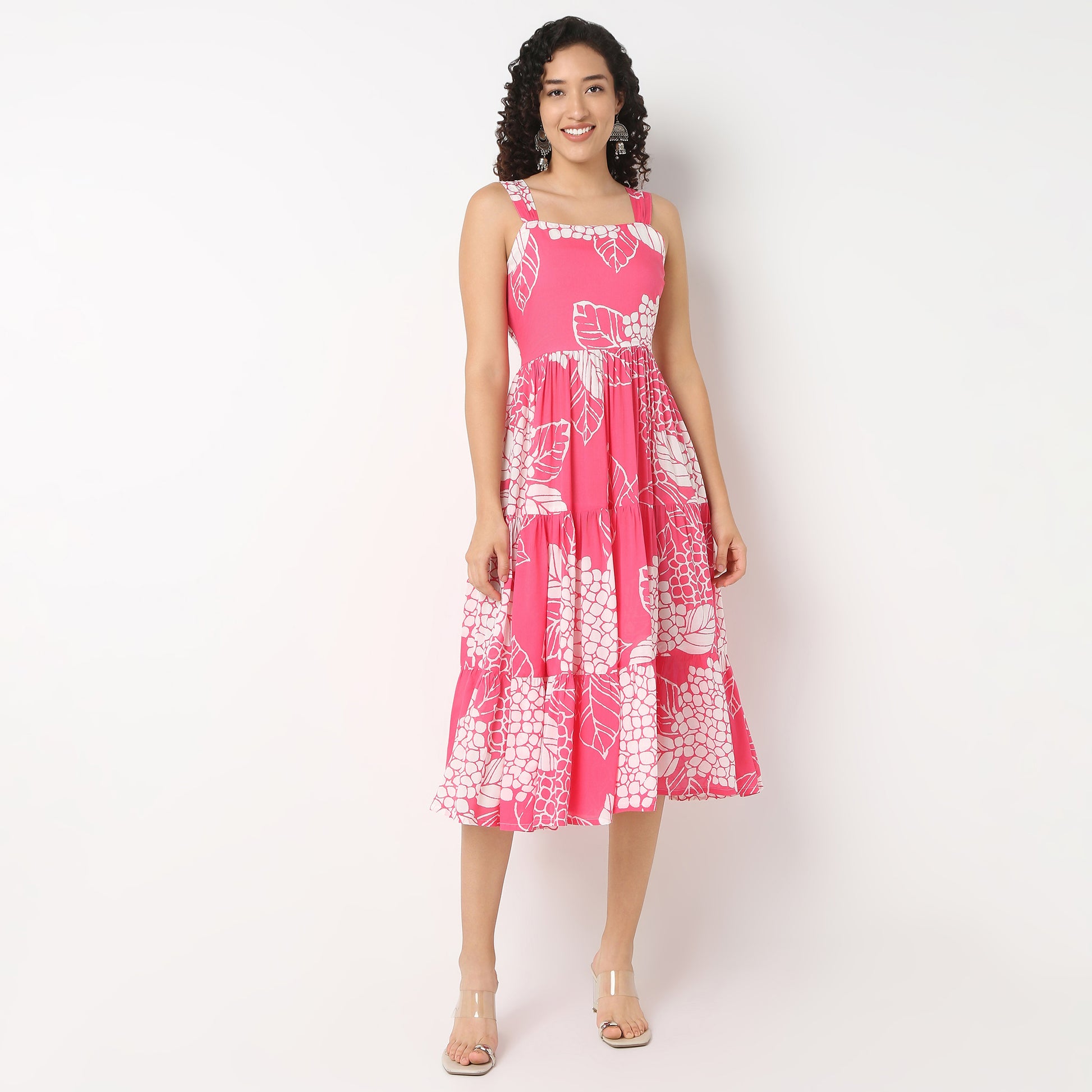 Strappy Tiered Dress