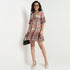 Buy Women Flare Fit Printed Three-Fourth Sleeve Dress  - Style Union