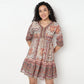 Buy Women Flare Fit Printed Three-Fourth Sleeve Dress  - Style Union