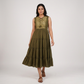 Embroidered Flared Dress