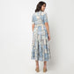 Sleeveless Tiered Shirt Dress