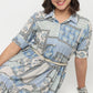 Sleeveless Tiered Shirt Dress
