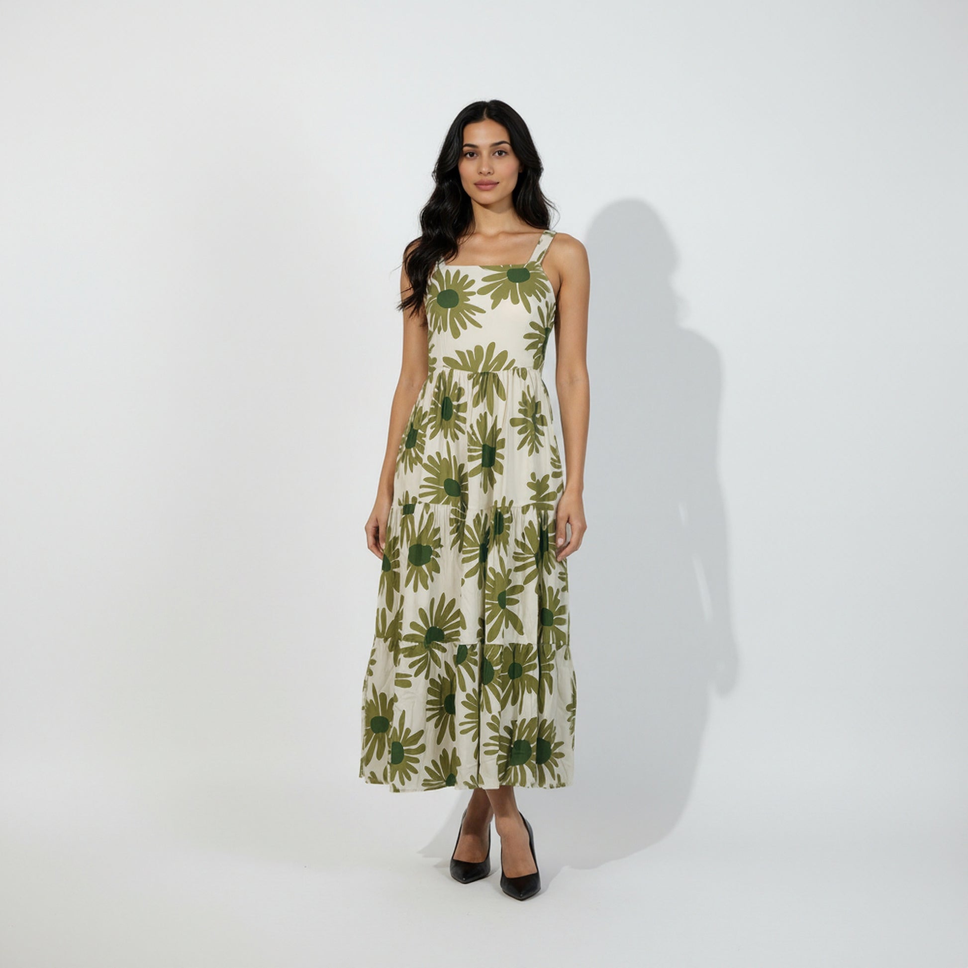 Strappy Tiered Dress