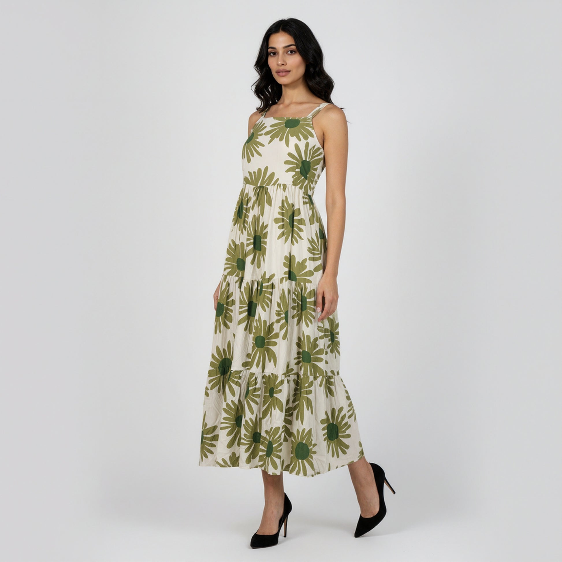 Strappy Tiered Dress