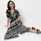 Order Now Women Printed V Neck Flared Flare Fit Ethnic Wear Dress by Style Union
