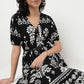 Order Now Women Printed V Neck Flared Flare Fit Ethnic Wear Dress by Style Union