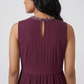 Embroidered Yoke Tiered Dress