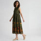 Polyester Printed Sleeveless Dress