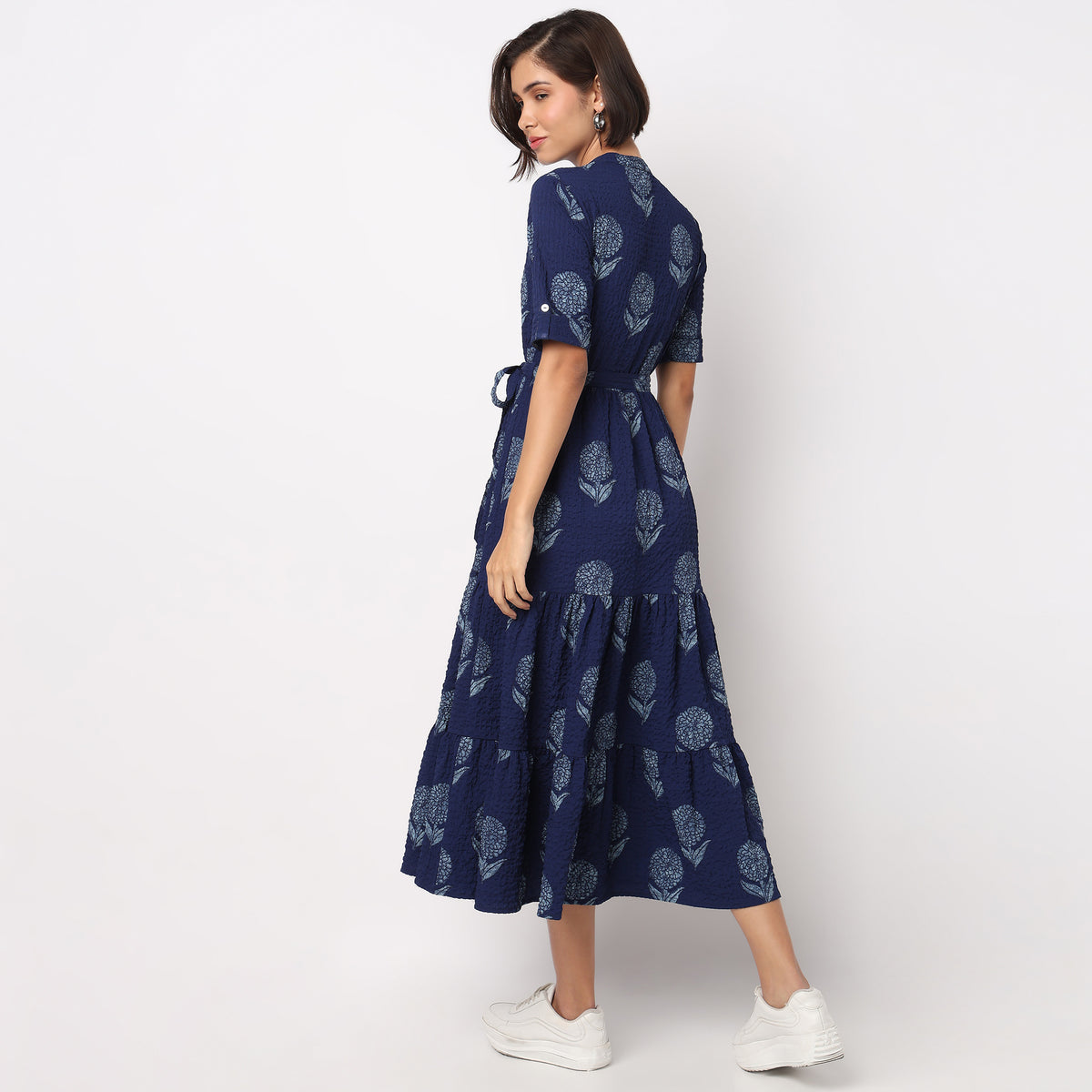 Full Placket Tiered Dress