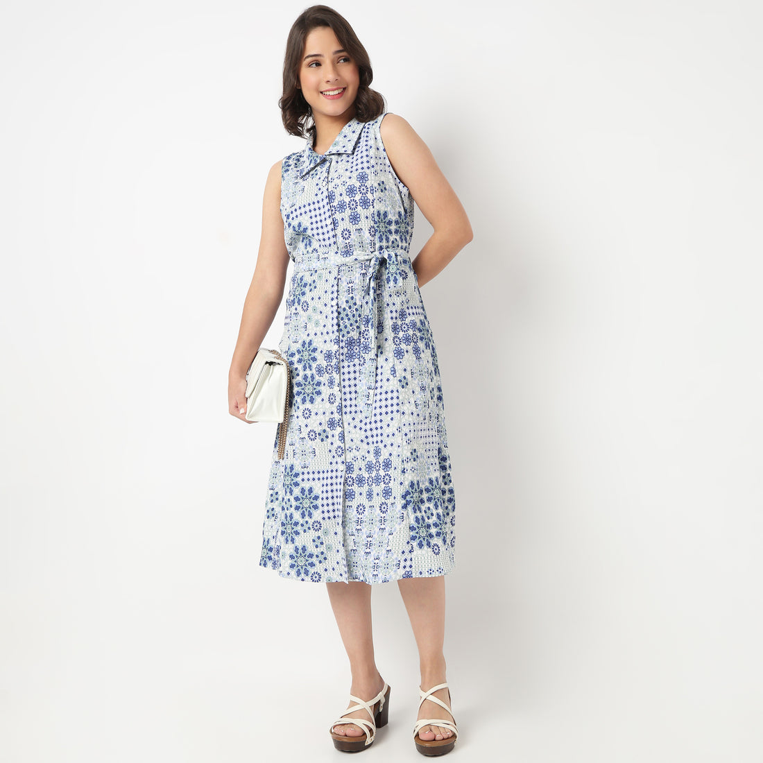 Printed Shirt Dress