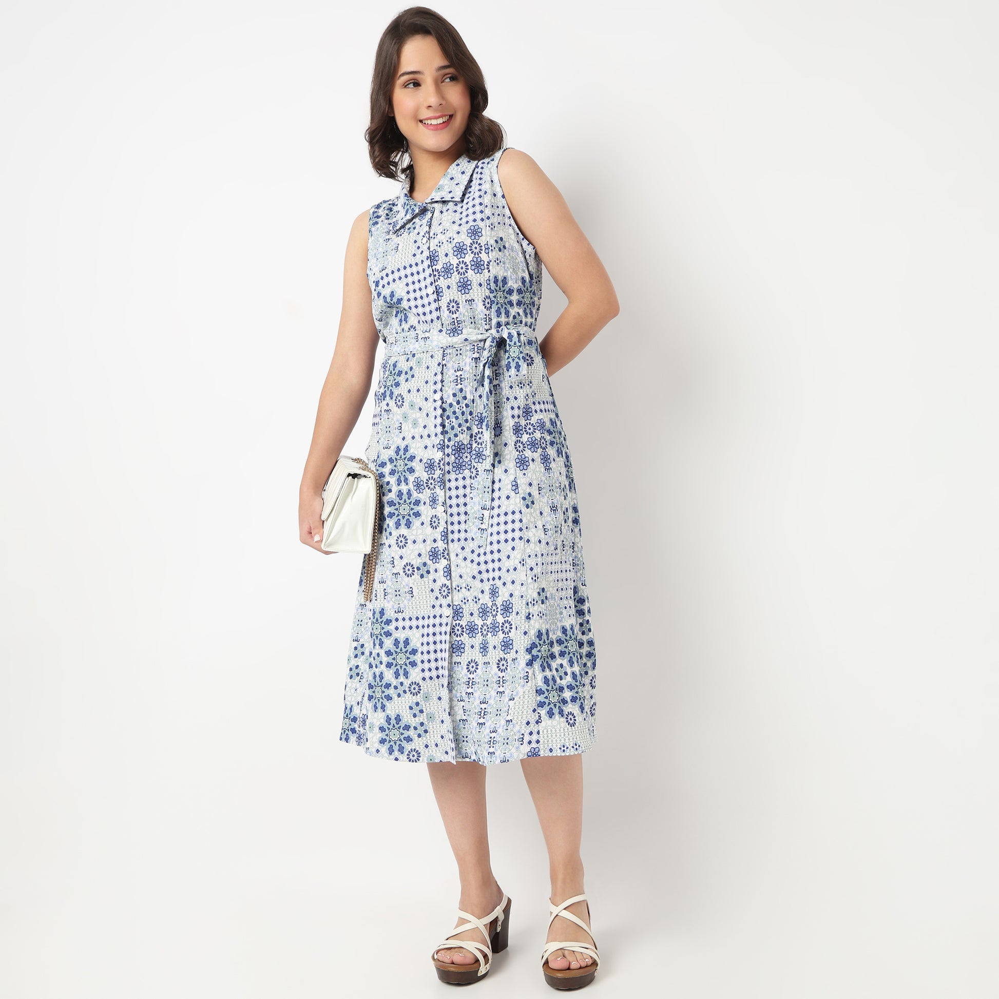 Printed Shirt Dress