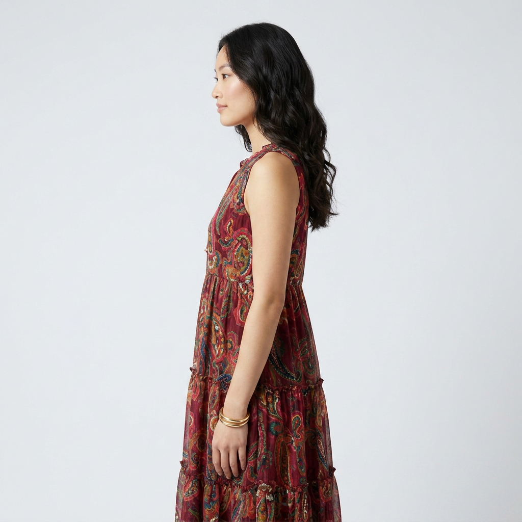 Printed Tiered Dress