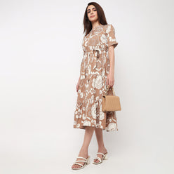 Full Placket Tiered Dress 